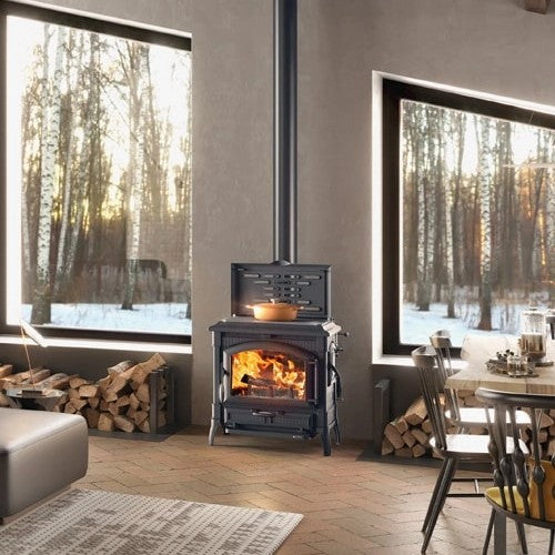 Kaminofen La Nordica Isotta con cerchi Evo 11,9 kW - Brennholz