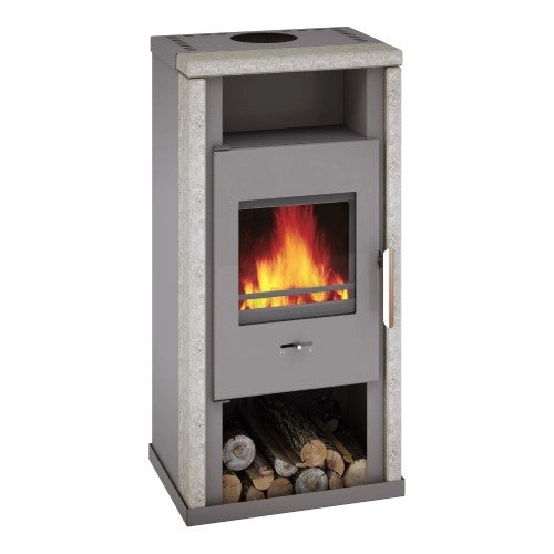 Kaminofen Wamsler Yuna Naturstein 6 kW - Brennholz