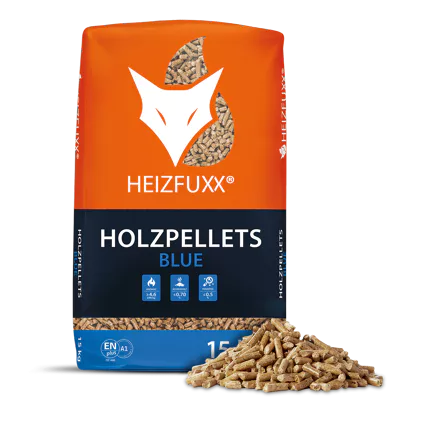 Holzpellets Blue 65 x 15 kg ENplus A1 Weichholz Heizwert ≥ 4,6 kWh/kg - Brennholz