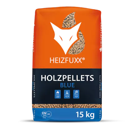 Holzpellets Blue 65 x 15 kg ENplus A1 Weichholz Heizwert ≥ 4,6 kWh/kg - Brennholz