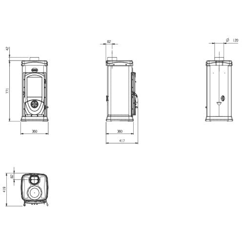 Kaminofen La Nordica Super Junior 5 kW