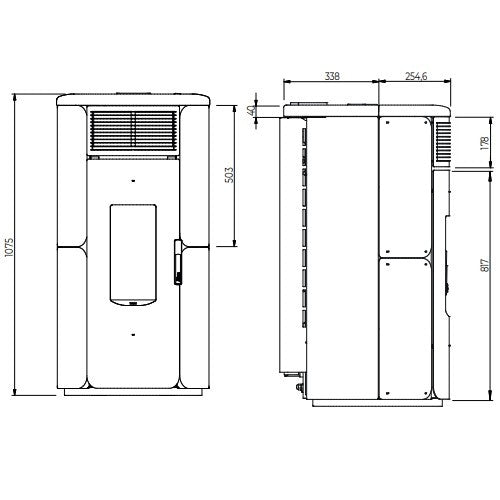 Pelletofen Royal Grazia E Air 80 US 8,2 kW