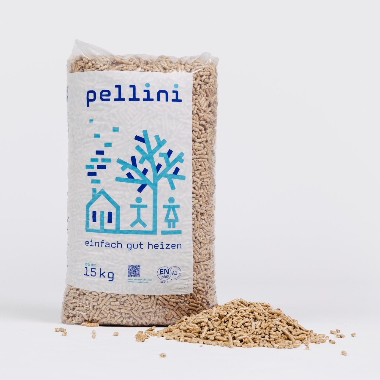 Pellini Holzpellets Sackware Palette 990kg
