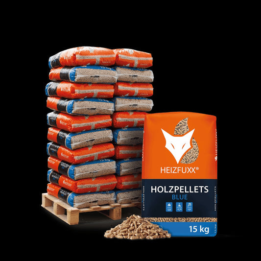 Heizfuxx Holzpellets Blue 15kg x 20 Sack 300kg