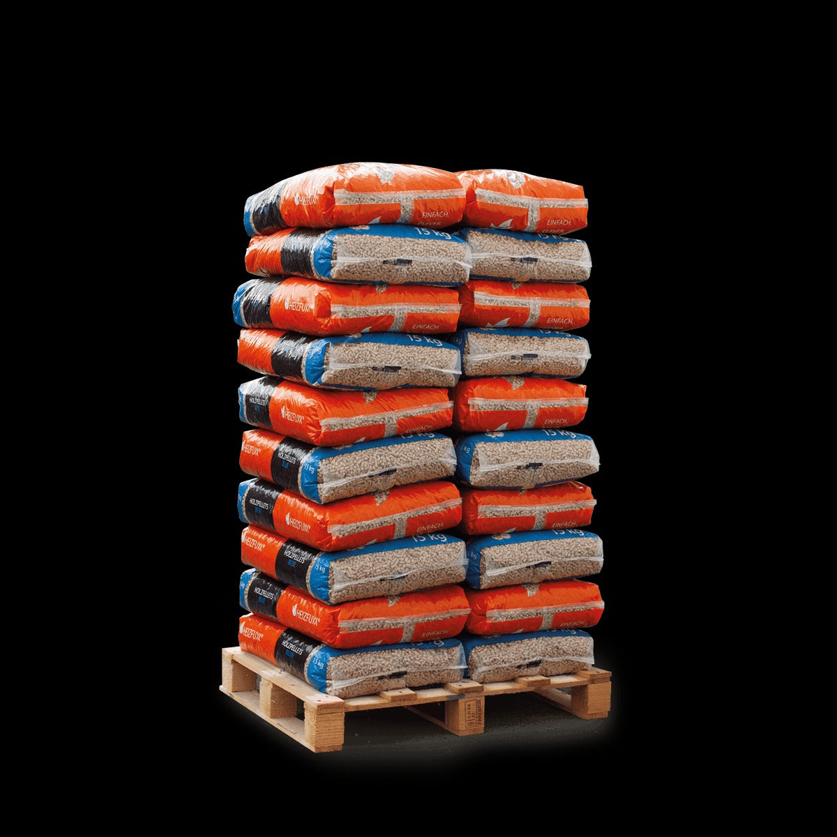 Heizfuxx Holzpellets Blue 15kg x 20 Sack 300kg