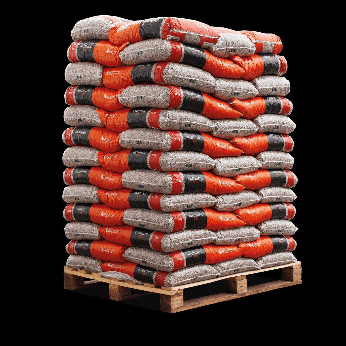 Heizfuxx Holzpellets Red 15kg x 65 Sack 975kg Palette Hartholzpellets Buchenpellets