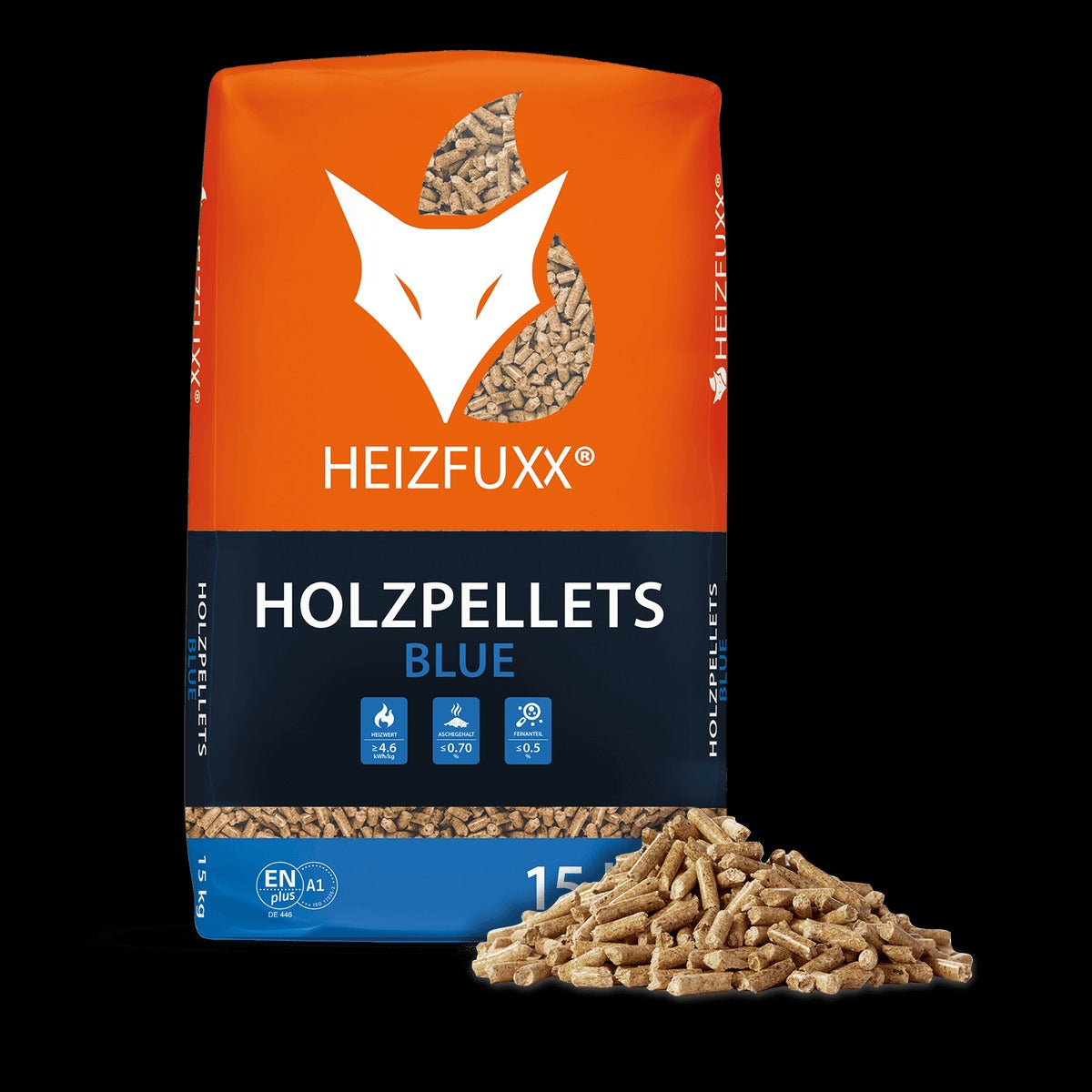 Heizfuxx Holzpellets Blue 15kg x 20 Sack 300kg